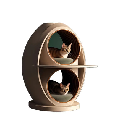 Cat House Apartment  Modern Cat Furniture Table Luxury Cat Bed Pet Furniture 3D Printing Environmentally Friendly Materials