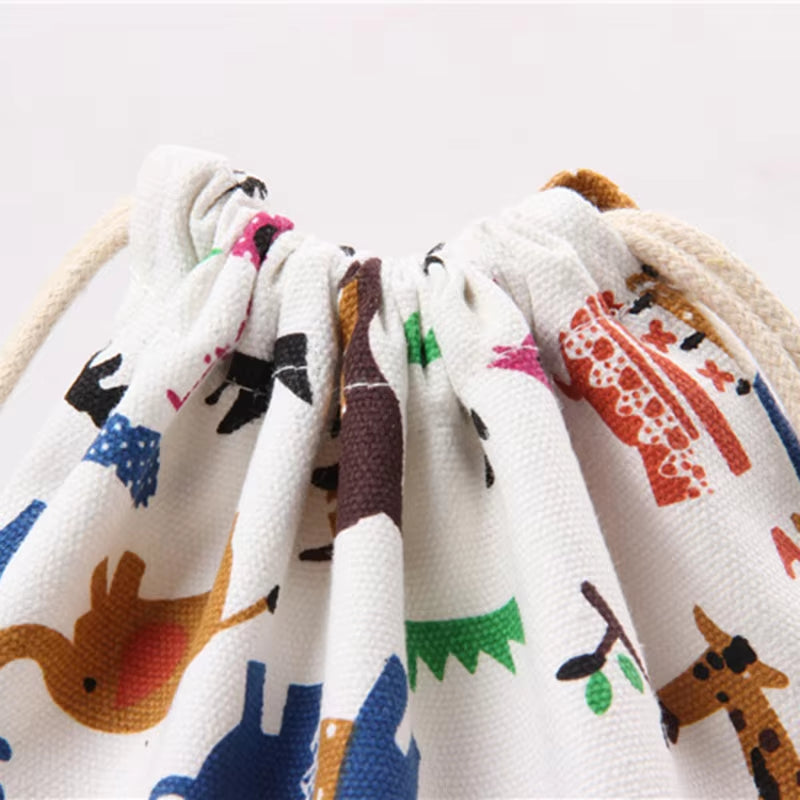 Cartoon Animals Printed Storage Bags 