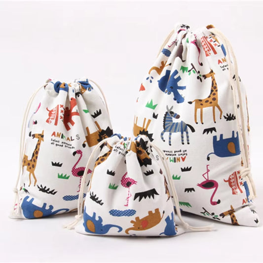 Cartoon Animals Printed Storage Bags 